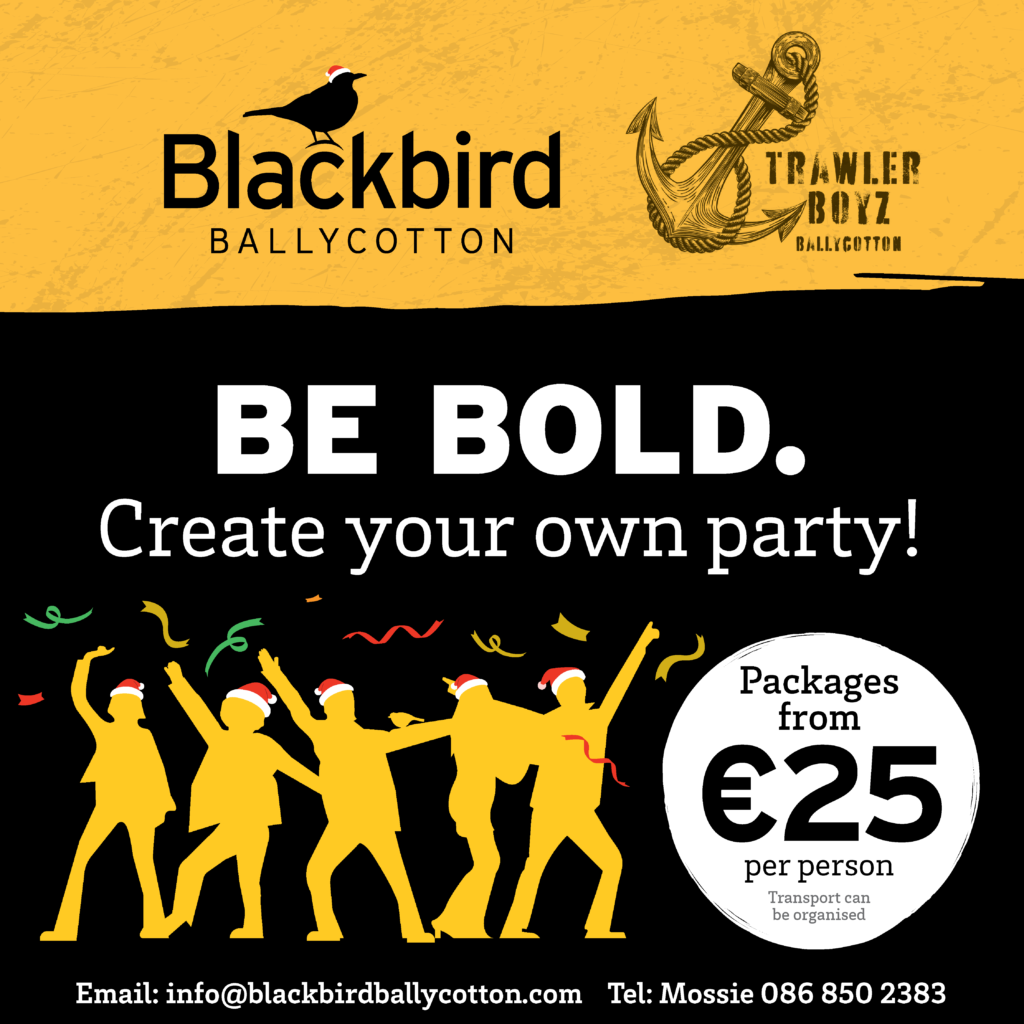 Christmas Parties at The Blackbird, Ballycotton